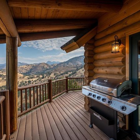 4 Kings Log Cabin 150 Acres Spectacular Views Three Rivers Exterior foto