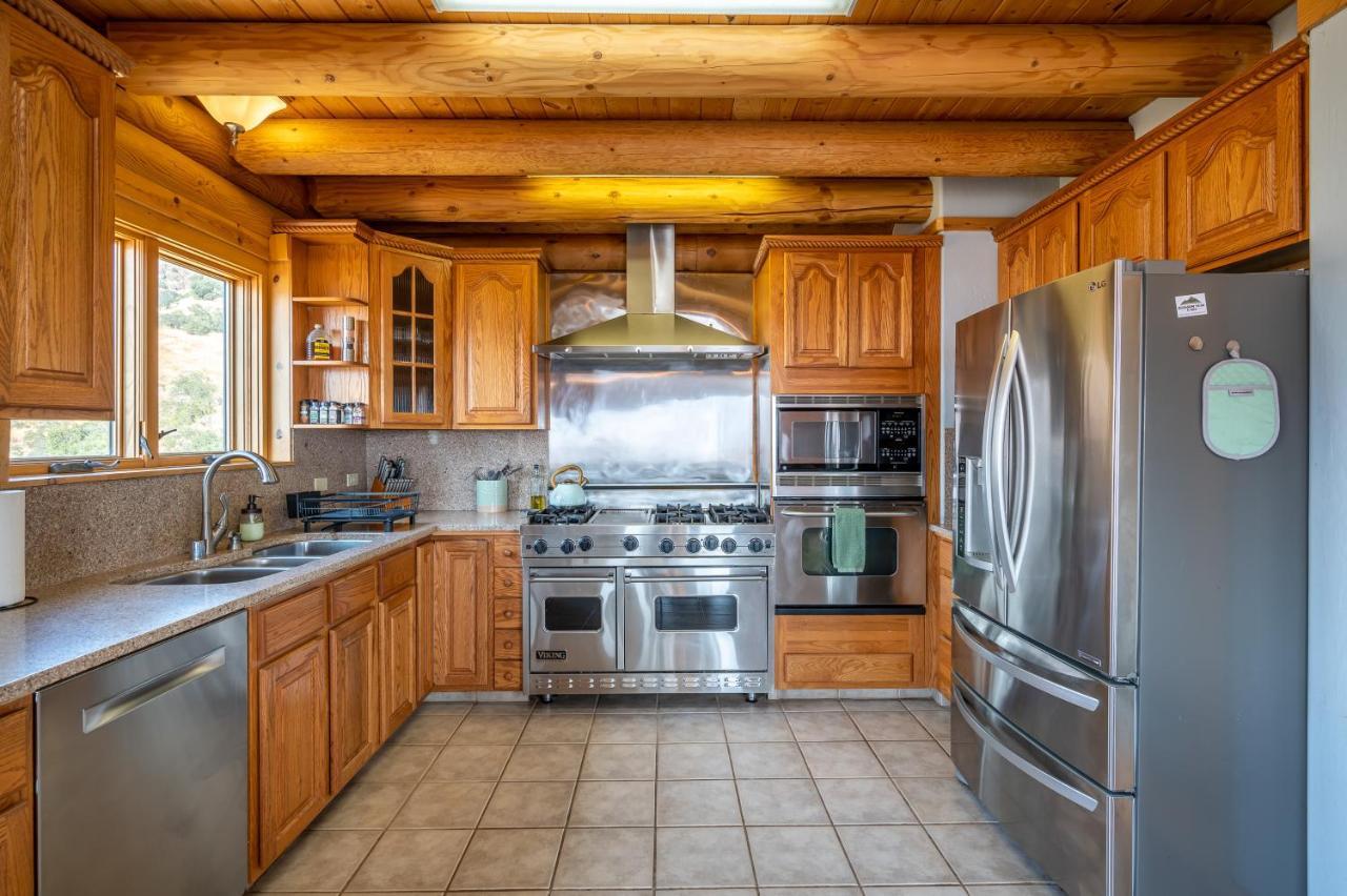 4 Kings Log Cabin 150 Acres Spectacular Views Three Rivers Exterior foto